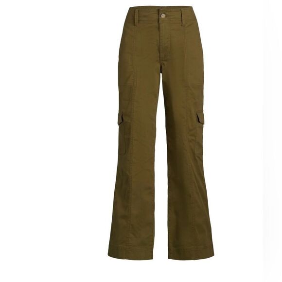 Free Assembly Straight Green Cargo Pants Women’s size 14 NWT - Picture 4 of 8